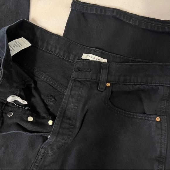 PACSUN Super Wide Leg Distressed Baggy Jean - Picture 6 of 8